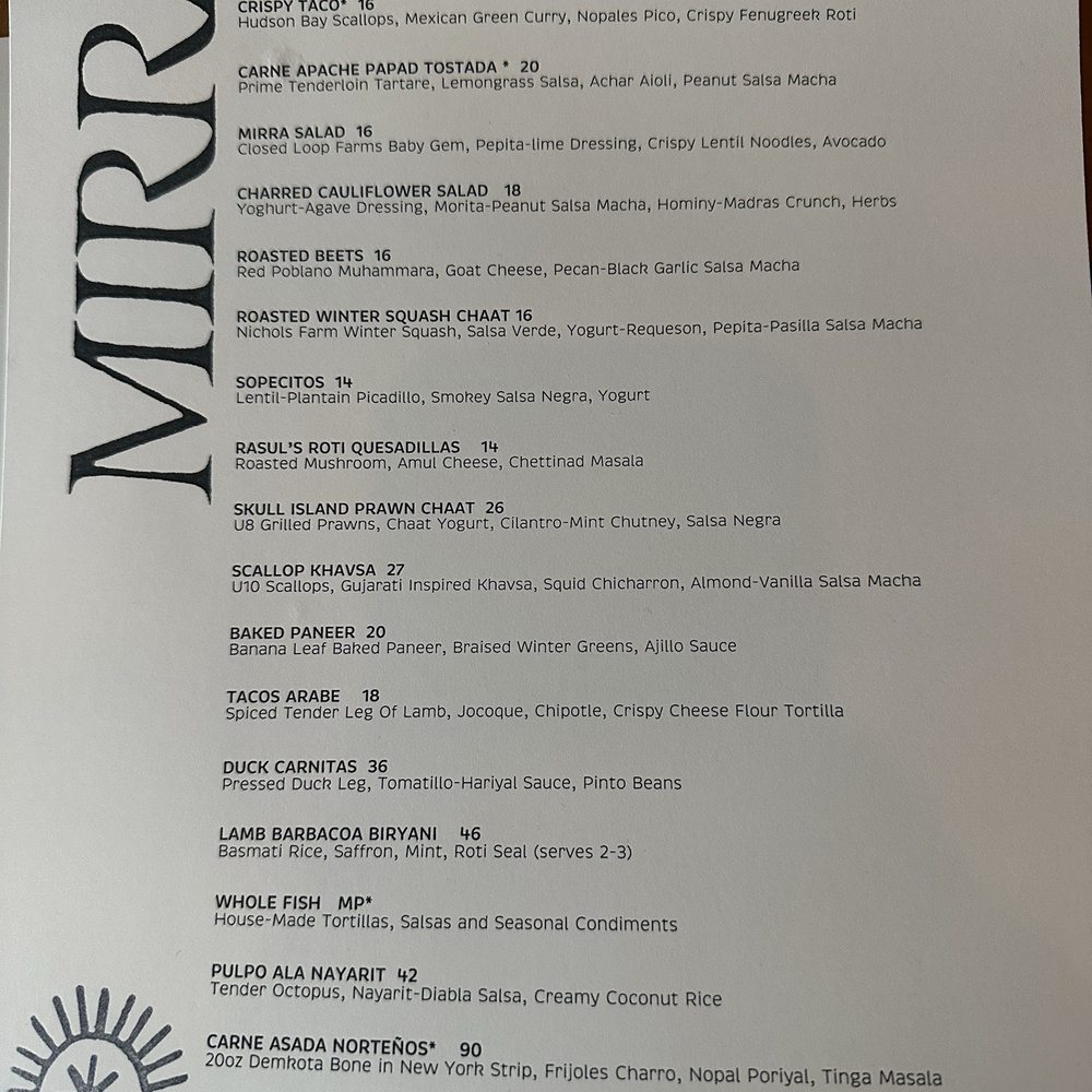 Mirra - Menu - Mexican Near Me - Chicago, Illinois Mirra - Menu - Mexican Near Me - Chicago, Illinois