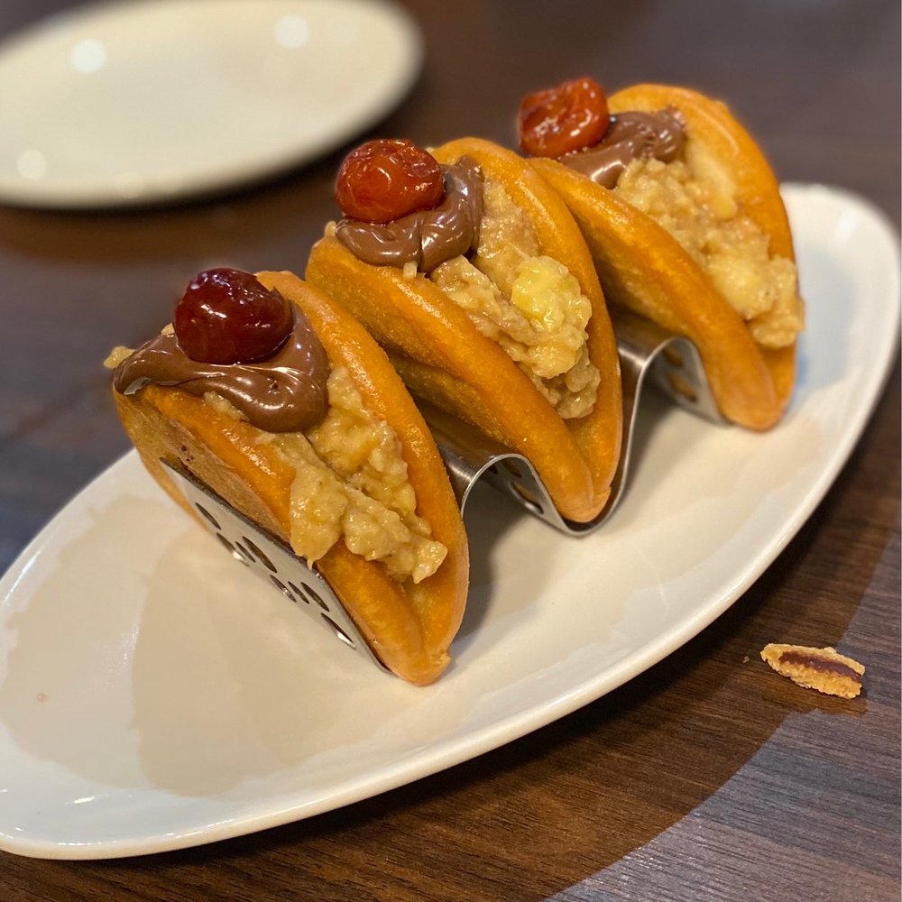 Kounter - Bananas foster taco - New American Near Me - Rock Hill, South Carolina