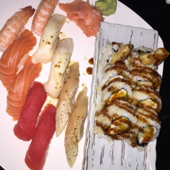 Sushi@Sushi - Sushi Combination (assorted sushi and crunch roll) - Sushi Bars Near Me - Anaheim, California Sushi@Sushi - Sushi Combination (assorted sushi and crunch roll) - Sushi Bars Near Me - Anaheim, California