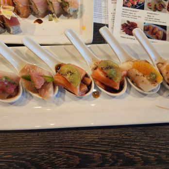 Sushiholic Arcadia - Spoon Sampler - Sushi Bars Near Me - Phoenix, Arizona Sushiholic Arcadia - Spoon Sampler - Sushi Bars Near Me - Phoenix, Arizona