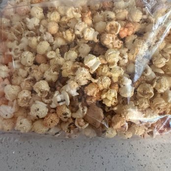 L1 Iniki Popcorn - Bottom of the bag has most of the added goodies. - Popcorn Shops Near Me - Aiea, Hawaii L1 Iniki Popcorn - Bottom of the bag has most of the added goodies. - Popcorn Shops Near Me - Aiea, Hawaii