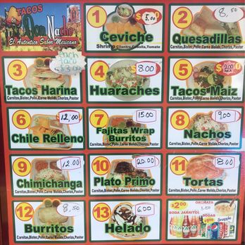 Tacos Don Nacho - Updated 2021 Menu - Mexican Near Me - Woonsocket, Rhode Island