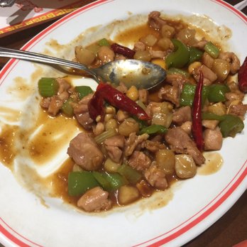 Little Szechwan - Kung pow chicken Don't let the fool you, it wasn't to hot. - Chinese Near Me - Lancaster, California Little Szechwan - Kung pow chicken Don't let the fool you, it wasn't to hot. - Chinese Near Me - Lancaster, California