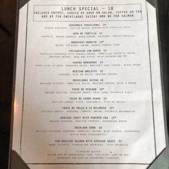 La Contenta Oeste - Lunch menu - Mexican Near Me - New York, New York