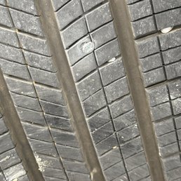 Punctured tire.