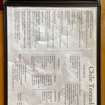 Chile Toreado - Menu - Mexican Near Me - Chicago, Illinois