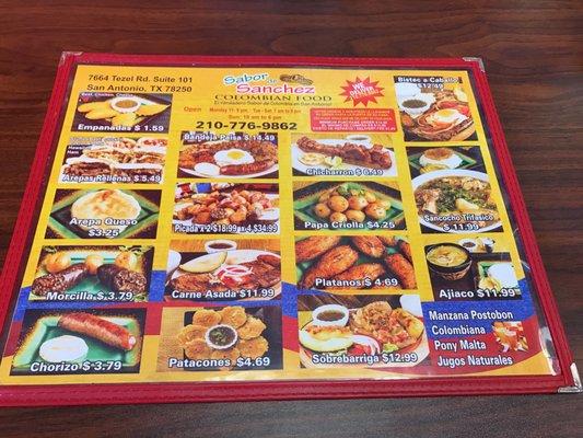 Menu photo 8 Sabor de Sanchez San Antonio, TX