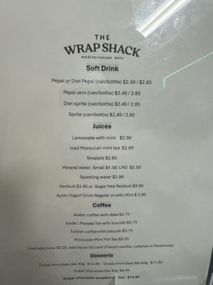 Menu photo 1 The Wrap Shack Bermuda Dunes, CA Menu photo 1 The Wrap Shack Bermuda Dunes, CA