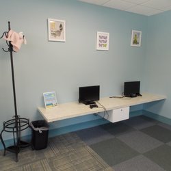 We offer computer games for the children to play while they are waiting.