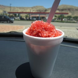 YUM!   And, refreshing.  I opted for the cherry (I am boring).  They have a LOT of specialty flavors.
