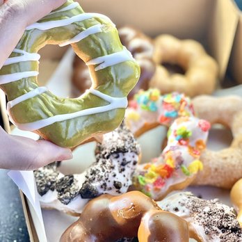 Sweet Dozen - Mochi donuts: chocolate, cookies n cream, matcha, fruity pebbles, glaze - Donuts Near Me - Sacramento, California Sweet Dozen - Mochi donuts: chocolate, cookies n cream, matcha, fruity pebbles, glaze - Donuts Near Me - Sacramento, California
