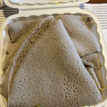 Selam Restaurant and Cafe - Generous amount of injera (to-go order) - Ethiopian Near Me - San Jose, California
