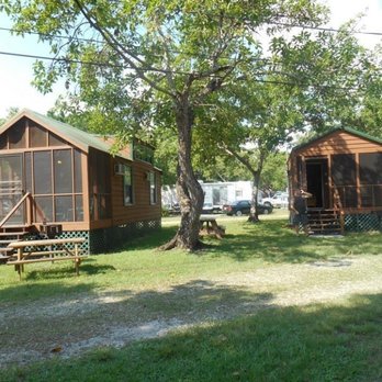 Encore Miami Everglades - 2 of the cabins we stayed in 10 is on the left with the loft and 11 is the non bedroom but full bath - Campgrounds Near Me - Miami, Florida