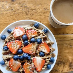 Golden Hour - House made organic and gluten free waffle