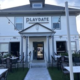 Front of the bar