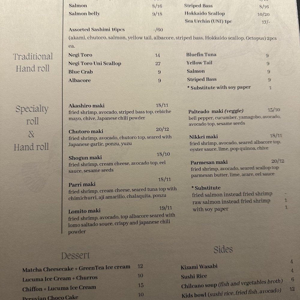 Akashiro - Menu - Sushi Bars Near Me - Fullerton, California
