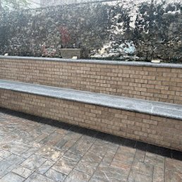 Brick/concrete bench