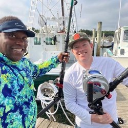Sandwich Marina - Me and Warren Sapp headed out Tuna fishing.