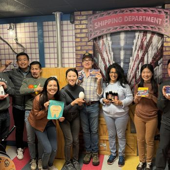 Clockwise Escape Room - Candy Factory - plenty of space and puzzles for our group of 9! - Escape Games Near Me - Oakland, California