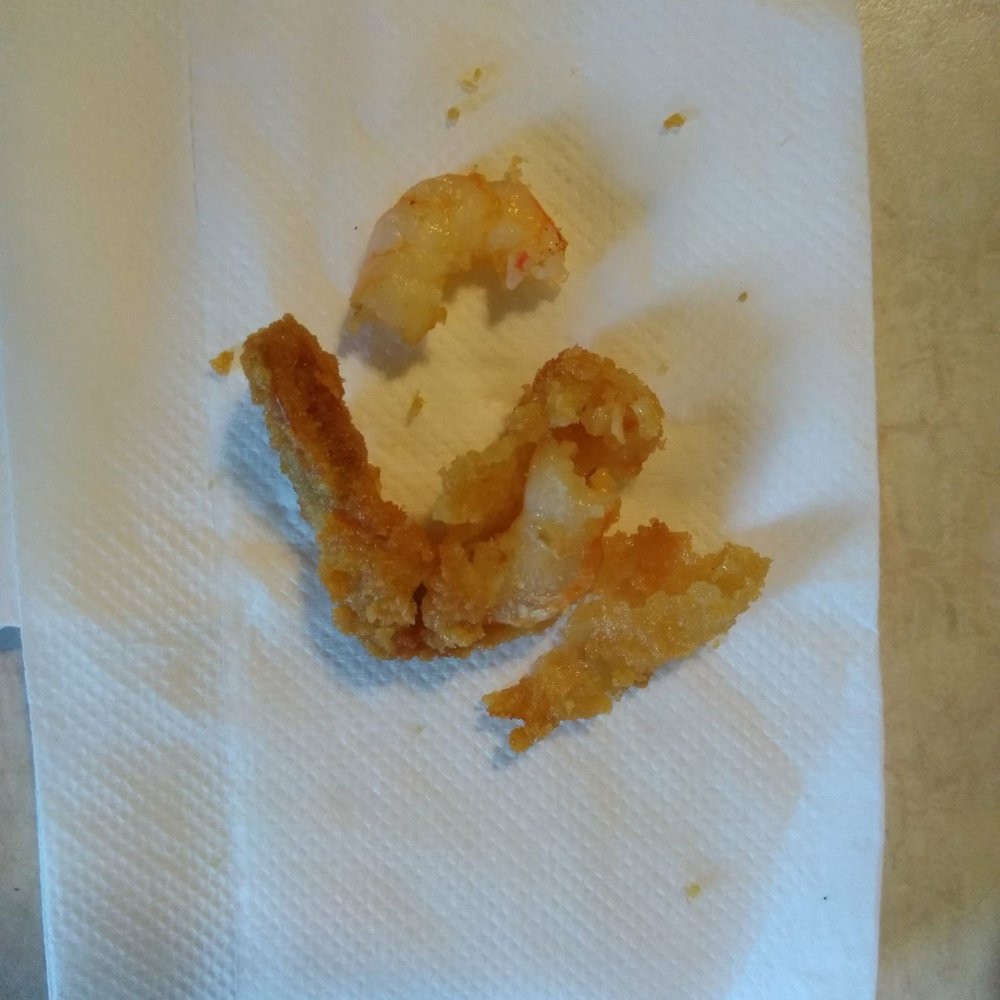 Jims Burgers - This is what  Jim's uses for there 21 shrimp dinner YUCKY - Burgers Near Me - La Mirada, California