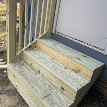 C & M Home Improvement - Replace steps and stringers. Added hand rails - Handyman Near Me - Beulaville, North Carolina C & M Home Improvement - Replace steps and stringers. Added hand rails - Handyman Near Me - Beulaville, North Carolina