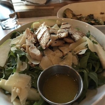 Monroe Social - Arugula Salad with sparse amount of grilled chicken - New American Near Me - Monroe, Connecticut