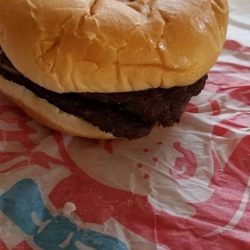 Wendy's - Saddest looking double cheese burger.