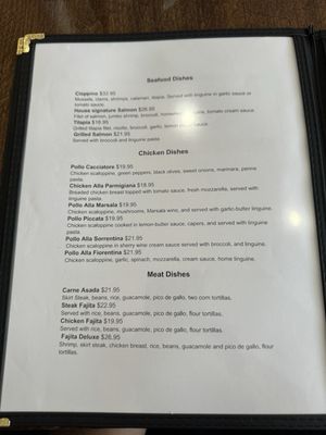 Menu photo 8 La Speranza  Restaurant Rockville, MD