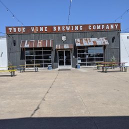 Exterior outside entrance of True Vine Brewing Company - Really nice outdoor seating area - Tyler, Texas Exterior outside entrance of True Vine Brewing Company - Really nice outdoor seating area - Tyler, Texas