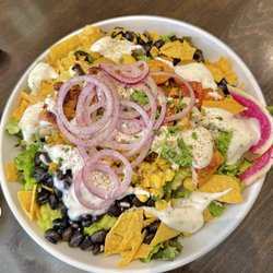 The Clubhouse Restaurant & Bar - Southwest chicken Salad, tasty big salad but was missing avocado, cilantro and buffalo flavor.