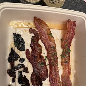 First Watch - Burnt bacon, why even give it to us? And in this many pieces??! - Breakfast & Brunch Near Me - Mansfield, Texas First Watch - Burnt bacon, why even give it to us? And in this many pieces??! - Breakfast & Brunch Near Me - Mansfield, Texas