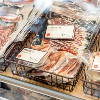 Blackbelly Market - a display of bacon - Delis Near Me - Denver, Colorado Blackbelly Market - a display of bacon - Delis Near Me - Denver, Colorado