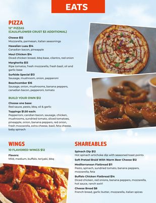 Menu photo 3 Mulligan’s Lagoon Pizza Pub & Putt Daytona Beach Shores, FL