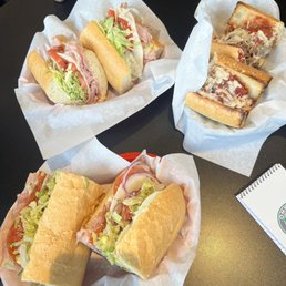 Spicy Geraldi, NY meatball, ham sandwich