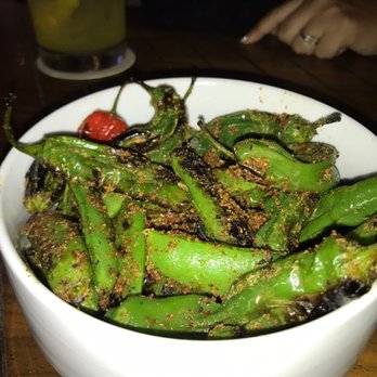 Charcoal Venice - Shishito peppers - can get super spicy - New American Near Me - Venice, California Charcoal Venice - Shishito peppers - can get super spicy - New American Near Me - Venice, California
