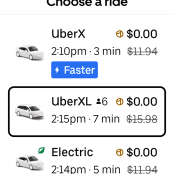 Uber - Taxis Near Me