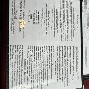 British Pantry - Tea Menu - British Near Me - Tecumseh, Michigan