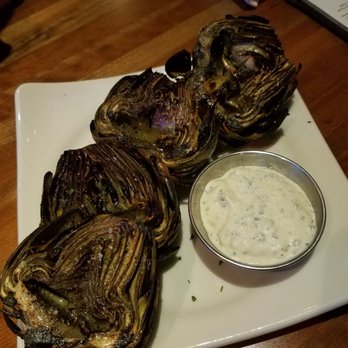 J. Alexander's - Fire roasted artichokes! Delicious!! - New American Near Me - Jacksonville, Florida J. Alexander's - Fire roasted artichokes! Delicious!! - New American Near Me - Jacksonville, Florida