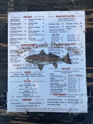 Menu photo 4 Ellis Creek Fish Camp Charleston, SC