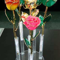 Reflections Jewelry - Real Roses dipped or trimmed in 24K and painted to a beautiful finish. A great gift for any anniversary, birthday, or special holiday!