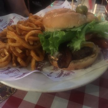 Heroes - Red Tractor with Curley fries - American Near Me - Riverside, California