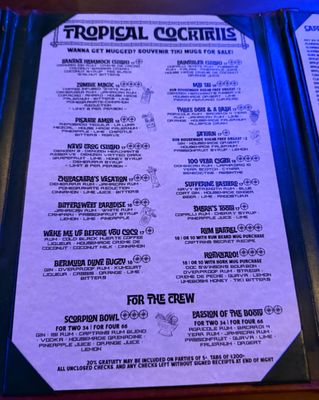 Menu photo 1 Broken Compass Tiki Burbank, CA