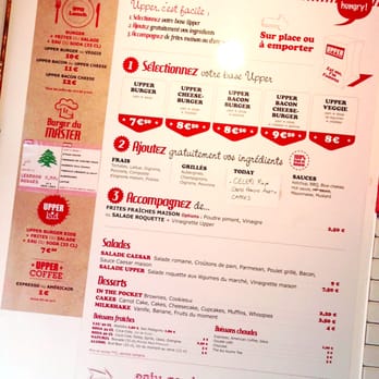 Upper - Menu - Fast Food Near Me - Bordeaux, 33 Upper - Menu - Fast Food Near Me - Bordeaux, 33