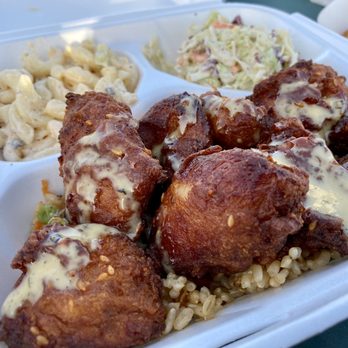 JoJo's Hawaiian Fried Chicken - 04.06.22 Fried Chicken Rice Bowl (Sweet) $14 - Food Trucks Near Me JoJo's Hawaiian Fried Chicken - 04.06.22 Fried Chicken Rice Bowl (Sweet) $14 - Food Trucks Near Me