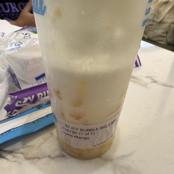 S7 Icy Bubble - I got Mango something else when I ordered Mango icy Bubble. - Bubble Tea Near Me - Mililani, Hawaii