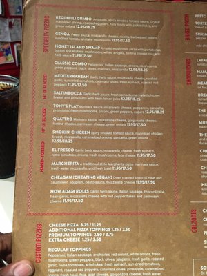 Menu photo 8 Reginelli's Pizzeria Gretna, LA Menu photo 8 Reginelli's Pizzeria Gretna, LA