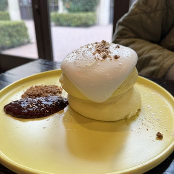 Burnt Crumbs - Soufflé Pancake with Berry Compote - New American Near Me - Irvine, California