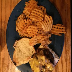 Creekside Bar & Grille - Wrangler Burger with Waffle Fries