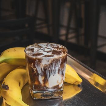 Bullet Bar and Grill - Our drink: George of the Jungle
House made banana syrup, rum, coffee, and cream! - American Near Me - Post Falls, Idaho Bullet Bar and Grill - Our drink: George of the Jungle
House made banana syrup, rum, coffee, and cream! - American Near Me - Post Falls, Idaho