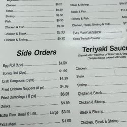 Hibachi Express - Menu